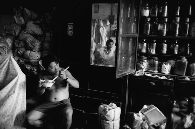 Inside a herbal medicine store run by a Chinese family.