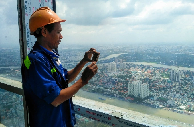 Saigons bird eye view from the tallest building in Vietnam - 6