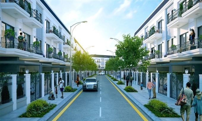 An artist’s impression of Symbio Garden, a terraced property project in District 9, HCMC developed by DRH Holdings. Photo courtesy of DRH Holdings.
