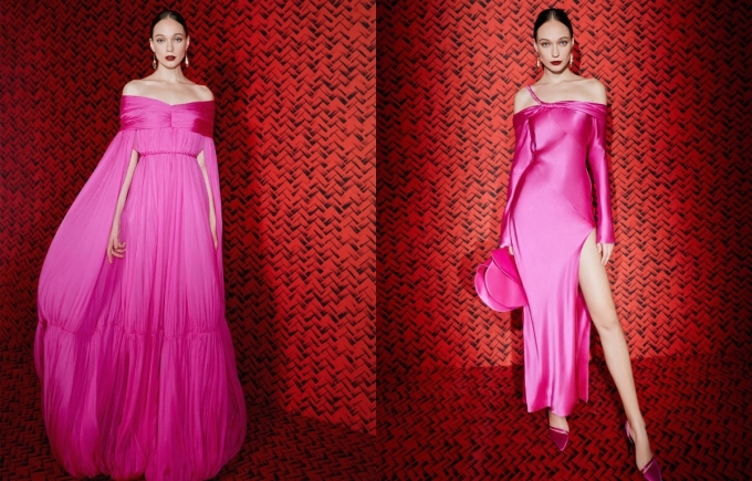 Earthy colors like brown and beige are also on trend, so Tri also uses these colors, combining them with red and pink colors.