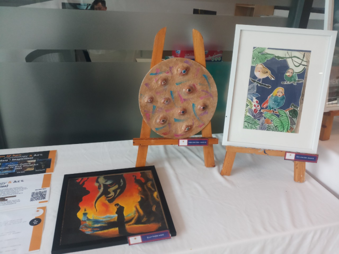 Art works displayed around EIS campus as an inspiration for students to develop their talents. Photo by EIS