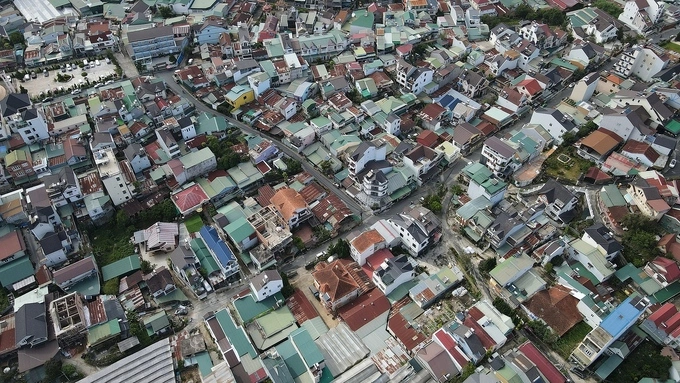 Houses in the center of Da Lat Town, February 2023. Photo by VnExpress/Phuoc Tuan