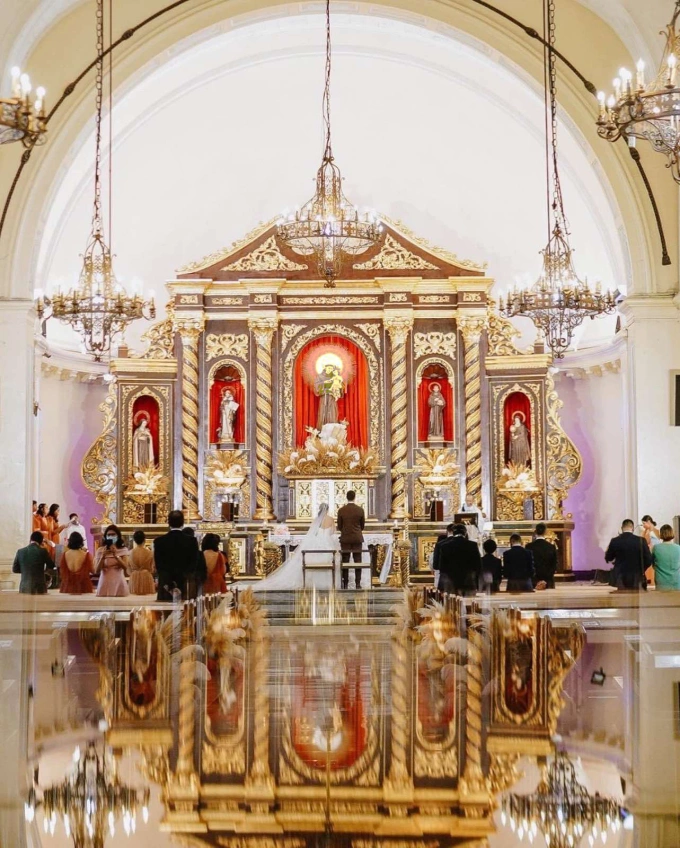 The church was once damaged and destroyed during the World War II, then got rebuilt in 1975. This place is chosen by many elite couples in Philippines as a wedding venue. To get married at this church, couples must book at least three months and up to a year in advance, with many complicated terms attached. The formalities must be settled at least one month in advance of the wedding.