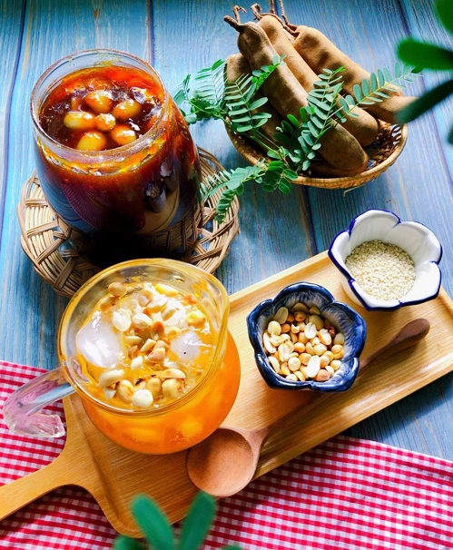Da me dau phong is a simple Vietnamese beverage that can be made at home. Photo by VnExpress