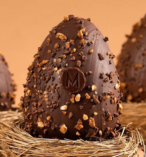 A dark chocolate egg at Maison Marou. Photo courtesy of Maison Marou