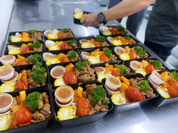 All food items are neatly packed. Photo by VnExpress