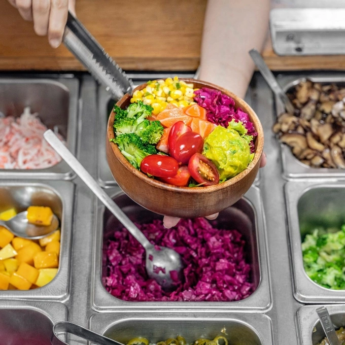 A Poke bowl attracts diners with vibrant colours. Photo courtesy of Poke Saigon