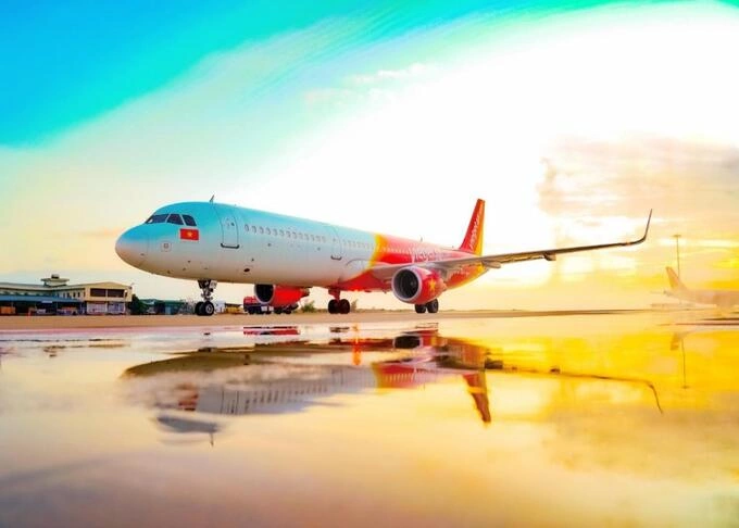 Vietjets A330 aircraft at Cam Ranh airport (Khanh Hoa). Photo by Tai Nguyen