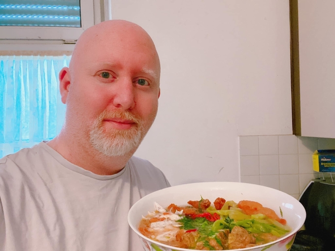 Jens Berhausen makes Vietnamese bun cha for his kids. Photo by Jens Berhausen