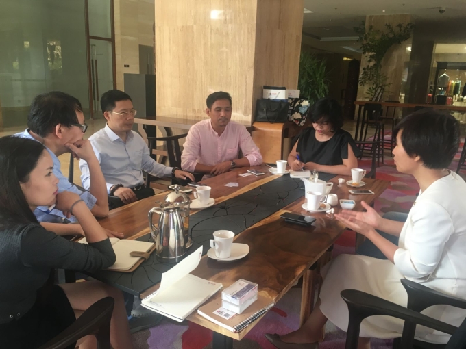 Core members of Hoi An Memories discuss ideas for Hoi An Memories Land