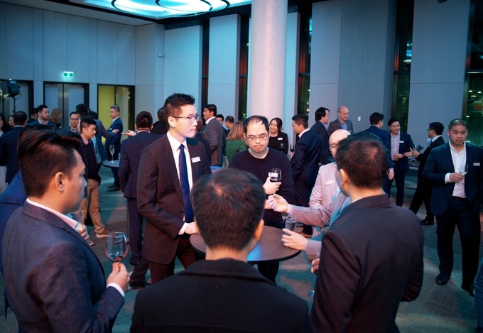 The candidates and senior peronnels gathered at Techcombanks Talent Roadshow in Australia last week. Photo courtesy of Techcombank