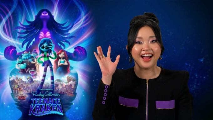 Lana Condor in her interview with NgoiSao. Photo courtesy of NgoiSao