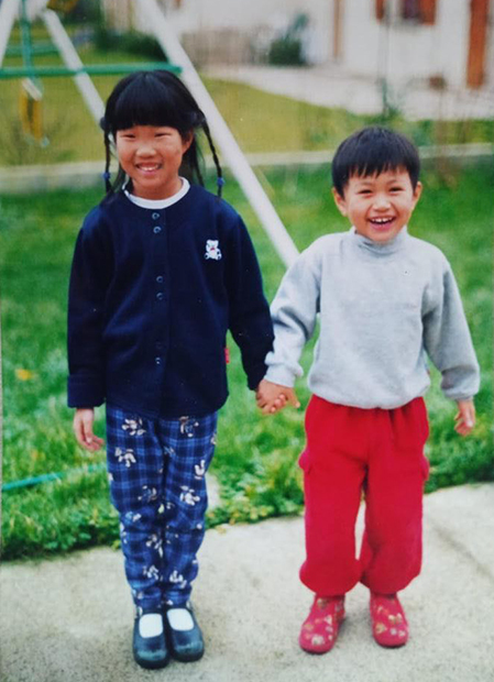 Loanne Jeunet and her Vietnamese younger brother, who was adopted two years after she was. Photo courtesy of Loanne Jeunet