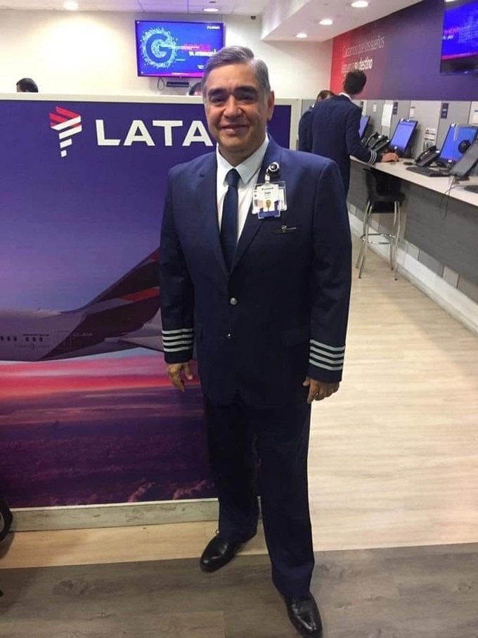 LATAM pilot Iván Andaur. Photo by Facebook/Iván Andaur