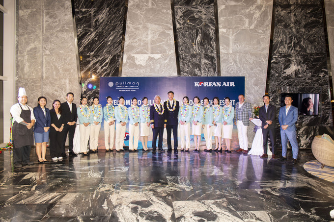 Pullman Phu Quoc and Korean Airs representatives at the welcoming event on December 5. Photo courtesy of Pullman Phu Quoc