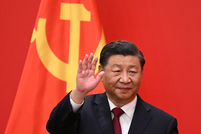 Chinese President Xi Jinping at the Great Hall of the People in Beijing, Oct. 23, 2022. Photo by AFP