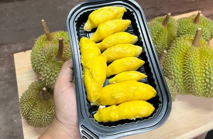 Kadum durians are sold in online markets in Vietnam. Photo by Cho Thai