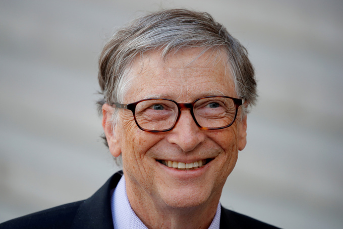 Tỷ phú Bill Gates tại Paris, Pháp ngày 16/4/2018. Ảnh:Reuters