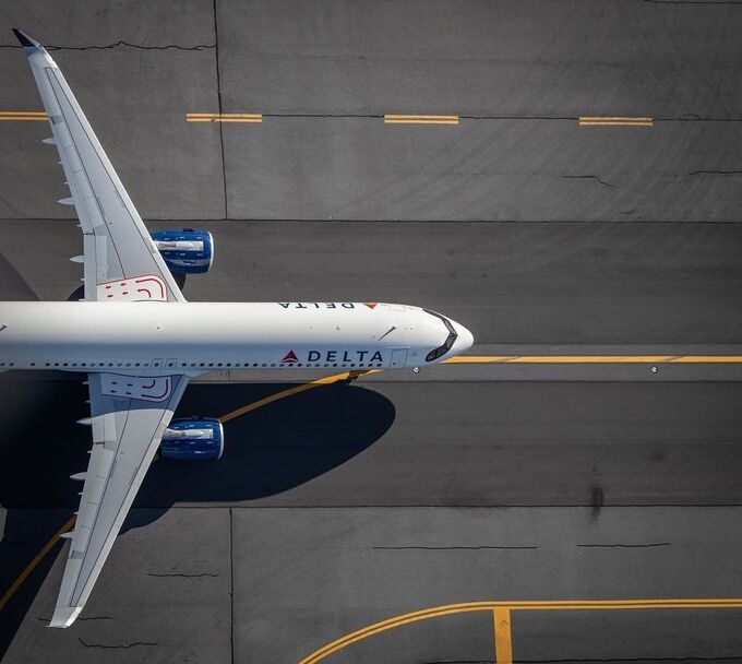 An aircraft from Delta Air Lines. Photo from Delta Air Lines Instagram