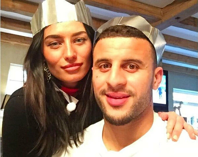 Kyle Walker and his wife Annie Kilner. Photo by Instagram/@kylewalker2