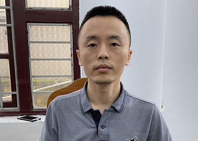 Wang YunTao, the leader of the loan shark ring. Photo by VnExpress/Thuan Van