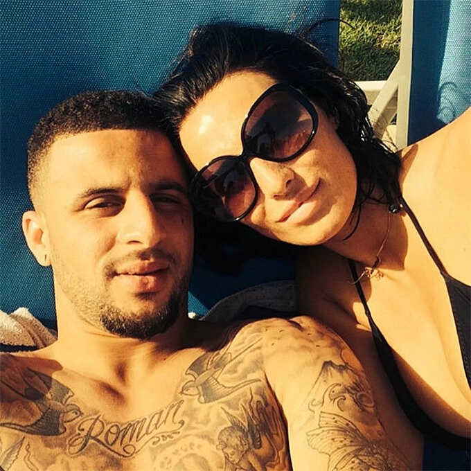 Kyle Walker and his wife Annie Kilner. Photo by Instagram/@annievkilner