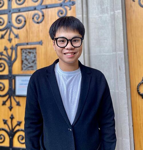 Nguyen Hoang Xuan Bach at Duke University’s School of Medicine. Photo by Bach