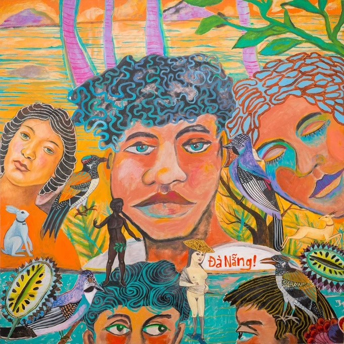 One of the paintings that will be exhibited at the InterContinental Danang this February. Photo courtesy of InterContinental Danang