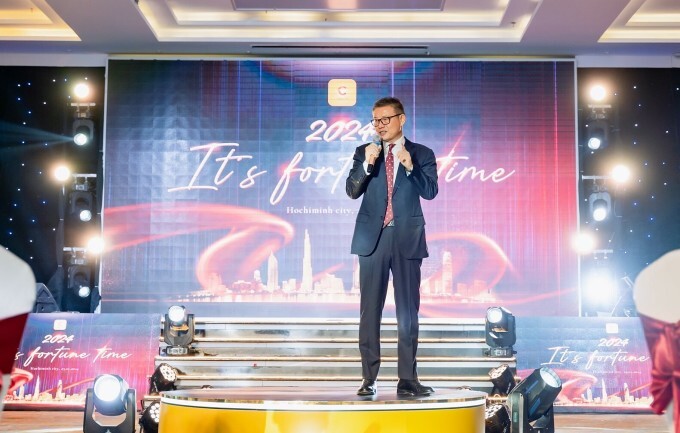 Guo Zhi Feng, Chairman of Chicilon Media, spoke at the event. Photo courtesy of Chicilon Media