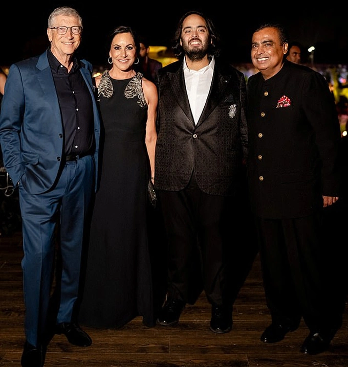 Bill Gates Attends Pre wedding Of Asia s Richest Billionaire Ambani s bill-gates-attends-pre-wedding-of-asia-s-richest-billionaire-ambani-s