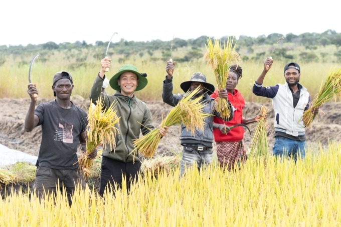 Vlogger Rice Vietnamese vlogger who teaches African communities how to grow wet rice ...