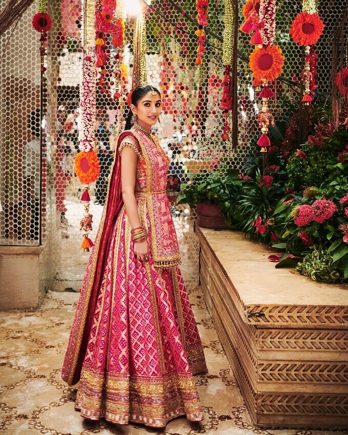 Radhika Merchant, the bride-to-be of Anant Ambani, son of Indian billionaire Mukesh Ambani. Photo from Instagram/shereenlovebug