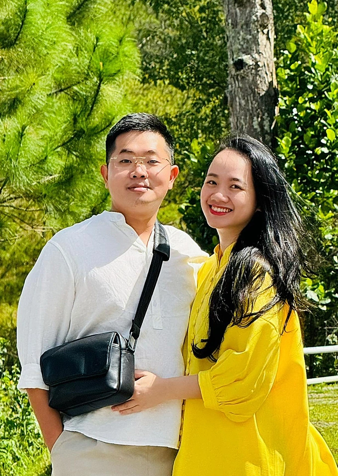 Tra My, 38, and her husband Tien Dat, 28, have been married for three years. Photo courtesy of My and Dat