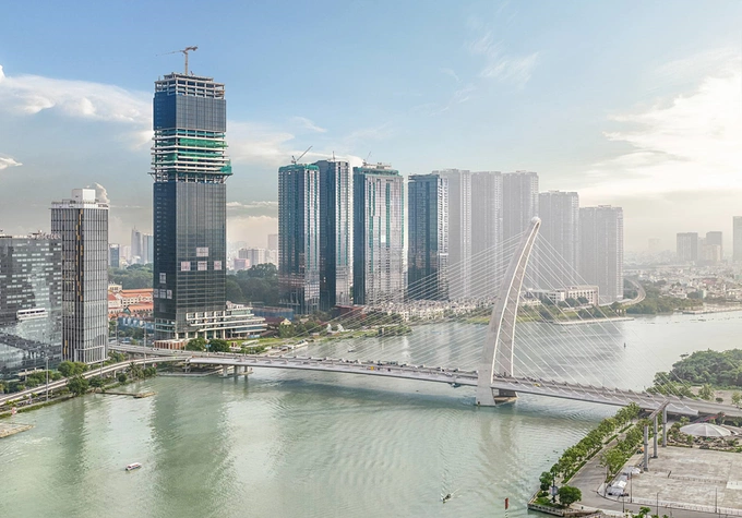 Panorama of the Grand Marina, Saigon project being completed. Photo courtesy of Masterise Homes