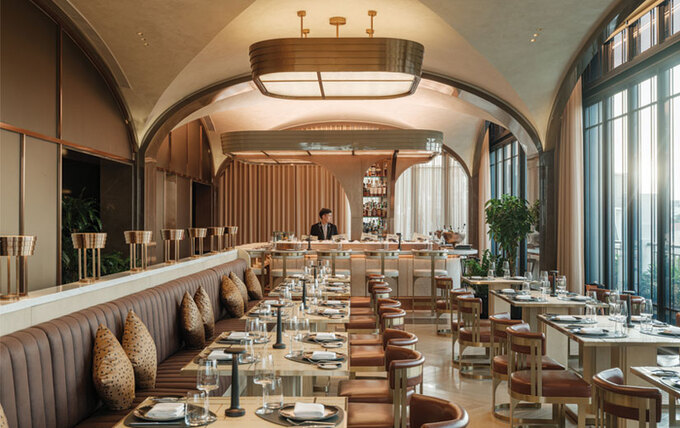 The interior inside The Hudson Room of Capella Hanoi Hotel. Photo courtesy of the hotel