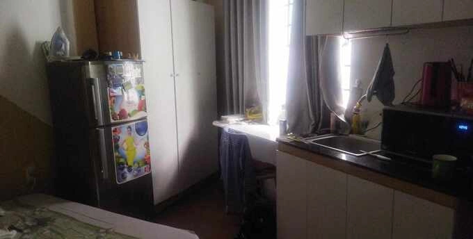 A part of a rented apartment where Jenny Petrova currently lives with her son in HCMCs Tan Binh District. Photo courtesy of Petrova