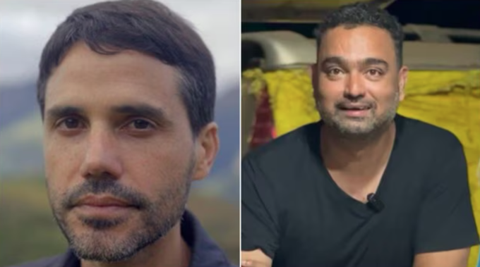 Two famous chefs Virgilio Martínez (R) and Avinash Martin (L) take on many important parts of the wedding party. Photo courtesy of their Instagrams