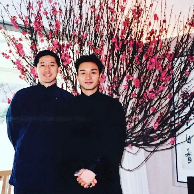 Late Hong Kong actor Leslie Cheung (R) and his former partner Daffy Tong. Photo from Tongs Instagram