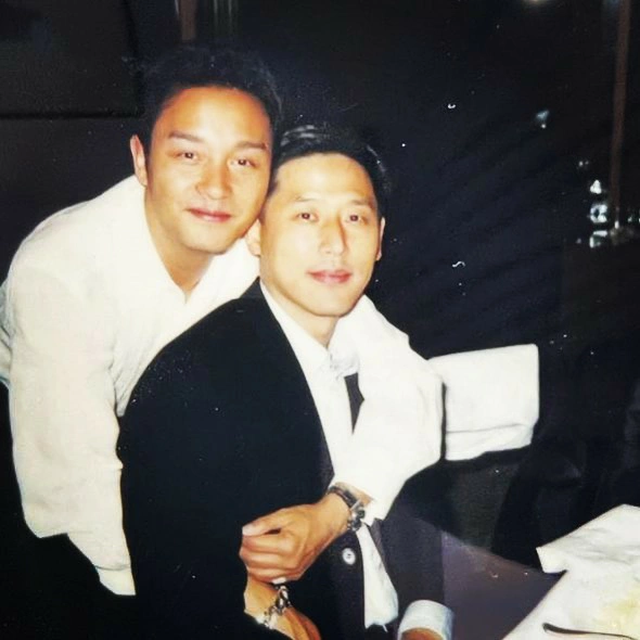 Late Hong Kong actor Leslie Cheung (R) and his former partner Daffy Tong. Photo from Tongs Instagram
