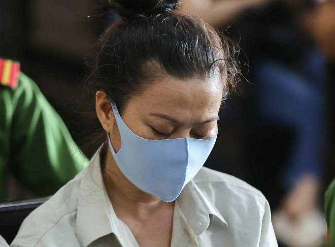 Nguyen Thi Kim Phung at a court in HCMC, July 19, 2024. Photo by VnExpress/Quynh Tran