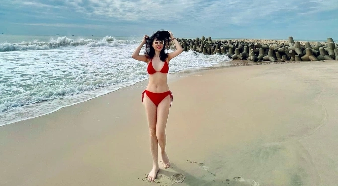 Huong now maintains her weight at 52 kg. Photo courtesy of Huong