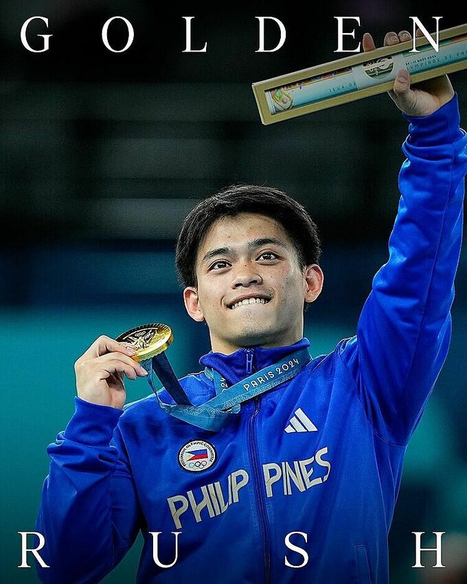 Filipino gymnast Carlos Yulo. Photo from Yulos Instagram