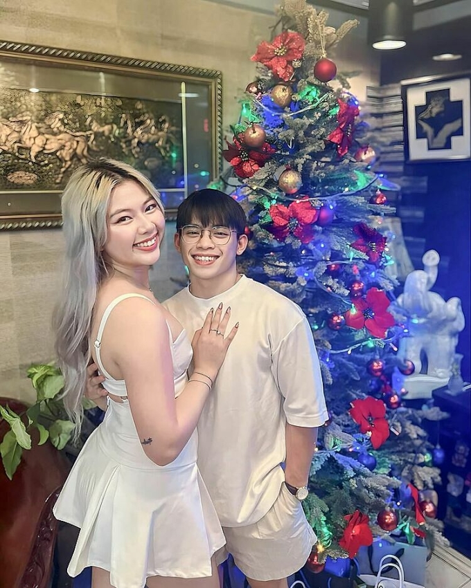 Filipino gymnast Carlos Yulo (R) and his girlfriend, content creator Chloe San Jose. Photo from Yulos Instagram