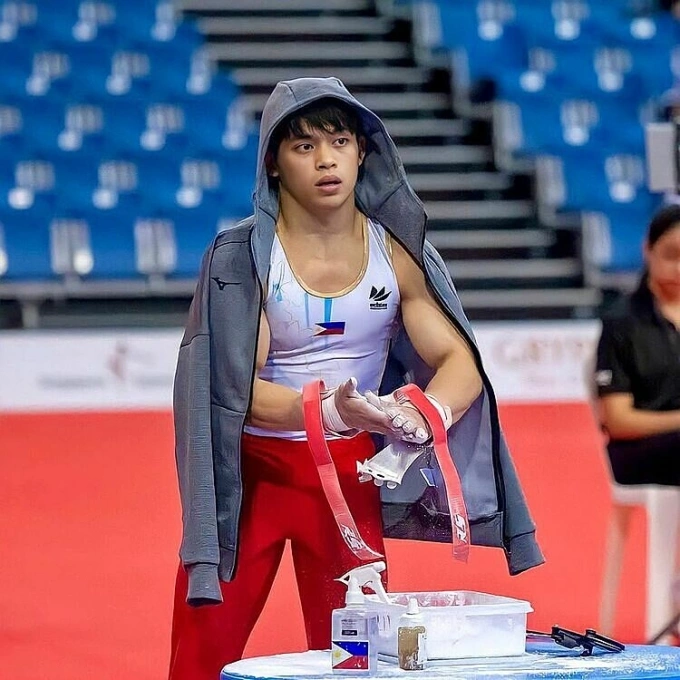 Filipino gymnast Carlos Yulo. Photo from Yulos Instagram