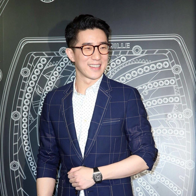 Jaycee Chan at the opening ceremony of a Richard Mille watch store in Taipei in 2017. Photo from Instagram