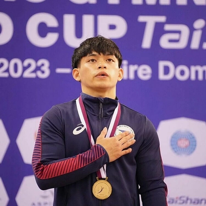 Filipino gymnast Carlos Yulo. Photo from Carlos Instagram