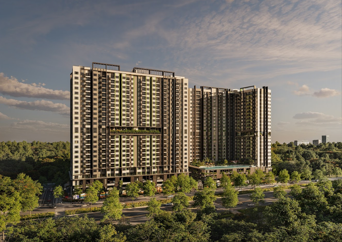 Orchard Hill comprises two residential towers. Photo courtesy of Sycamore