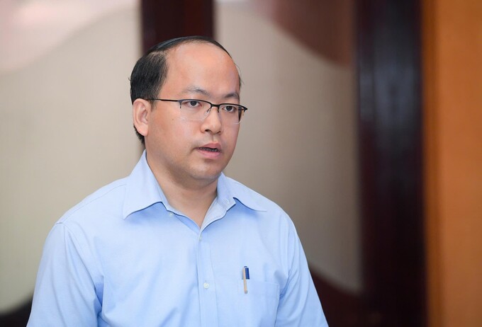 Vu Quoc Huy, Director of the National Innovation Center (NIC), addresses the press regarding the activities at Innovate Vietnam 2024 and NIC’s 5th Anniversary. Photo courtesy of NIC