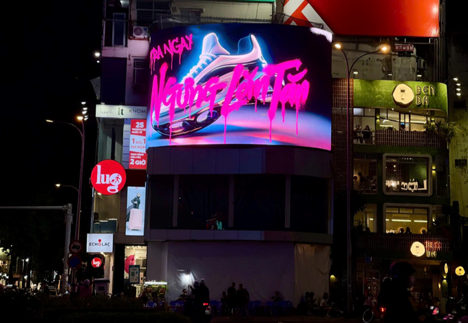 An intrigue marketing billboard on the street in city center. Photo courtesy of Lazada