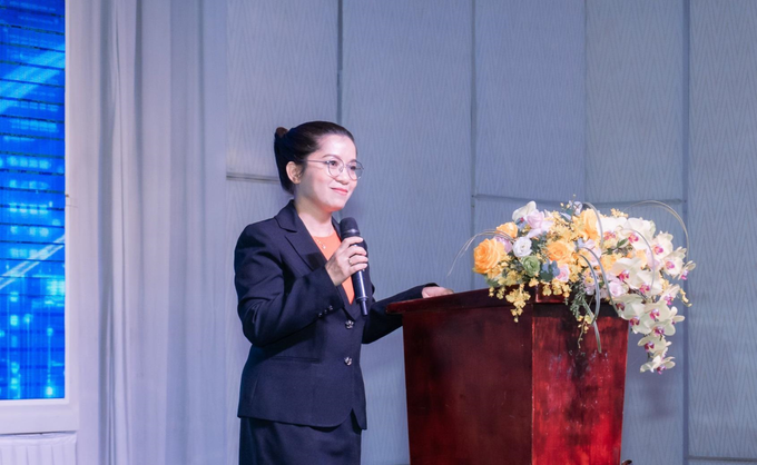 Dinh Thi Ngoc Niem, CEO of Global Care, speaking at the event. Photo courtesy of Global Care